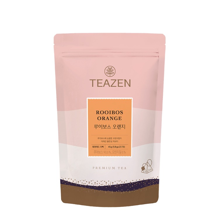 Teazen Ройбос апельсин, 25 чайных пакетиков (пирамидки)