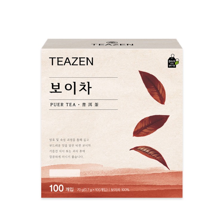 Teazen Пу-эр чай в пакетиках, 100 шт