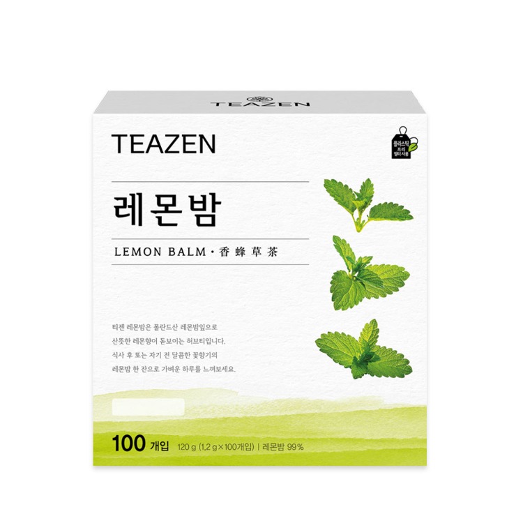 Teazen Чай из мелиссы, 100 чайных пакетиков