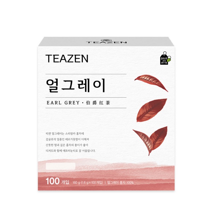 Teazen Чай Эрл Грей в пакетиках, 100 шт.