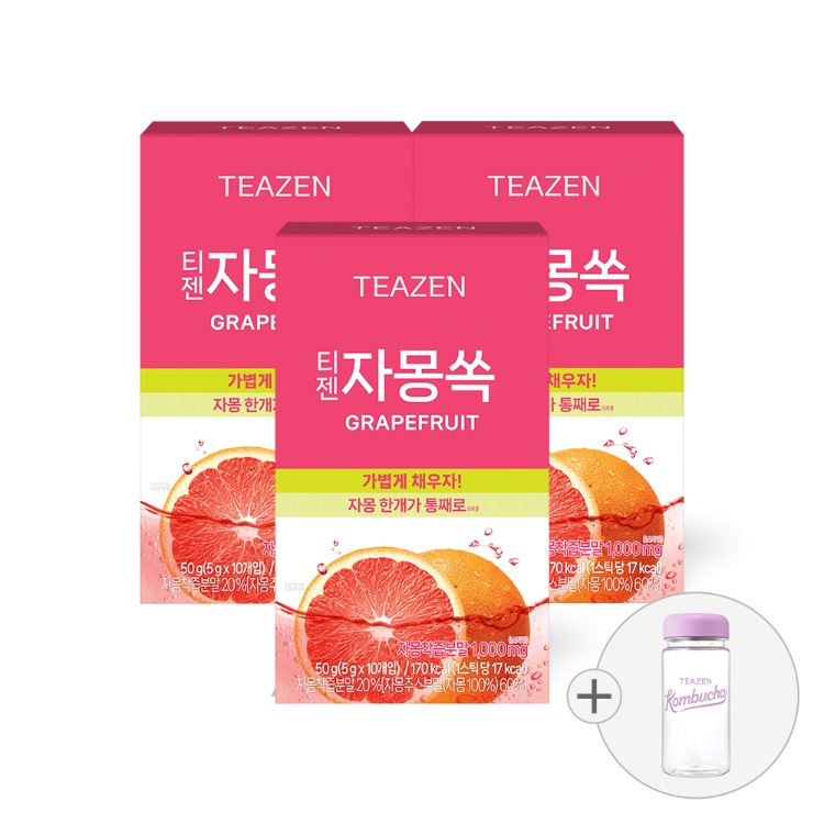 Teazen Грейпфрут, 30 стиков + эко-бутылка